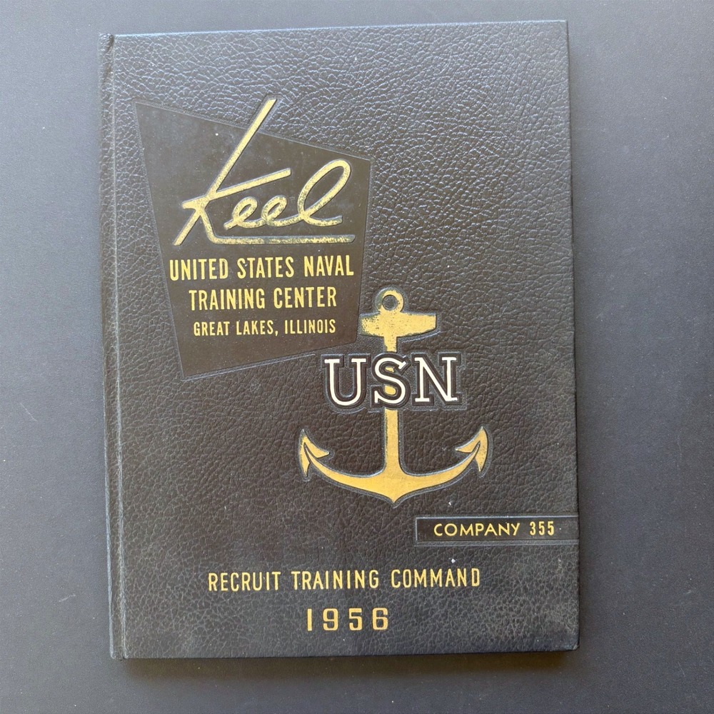 1956 The Keel US Naval Training Center Great Lakes Yearbook Company 355 USN